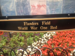 WW1 Flanders Memorial Bed