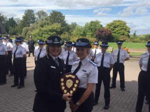Jordana Matthews is awarded Shropshire Police Cadet of the Year.